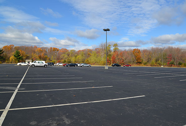 Parking lot at Twin River Casino